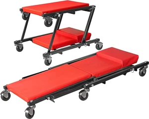 Z-Creeper Seat,36" Foldable Creeper,2-In-1 Garage Shop Creeper for Auto Repair,3 - Picture 1 of 9