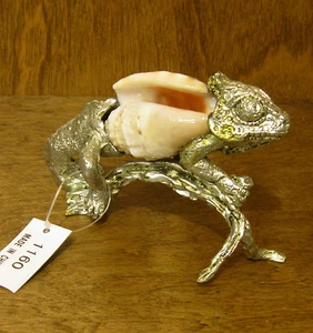 Kubla Crafts Shell Sculptures #KC1160 CHAMELEON, NEW/Box From Retail Store - Picture 1 of 2