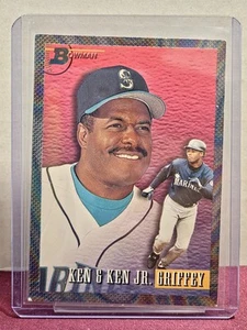 1993 Bowman - Ken Griffey Jr Ken Griffey Sr. #703 Father and Son - Picture 1 of 2