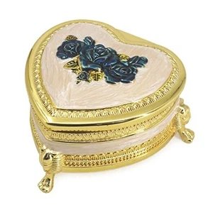 Gold Melody:Anastasia-Once Upon a December Boutique Embossed Metal Music Box I - Picture 1 of 7