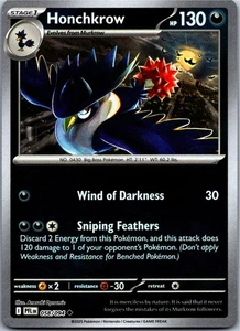 Honchkrow 058/094 - ME02: Phantasmal Flames Reverse Holo - Bild 1 von 2