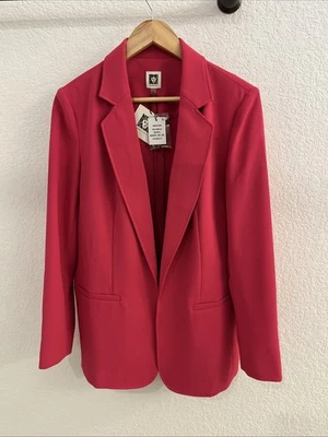 Blazer Anne Klein rosa oscuro nunca usado con etiquetas talla grande para mujer Foto 1 de 4