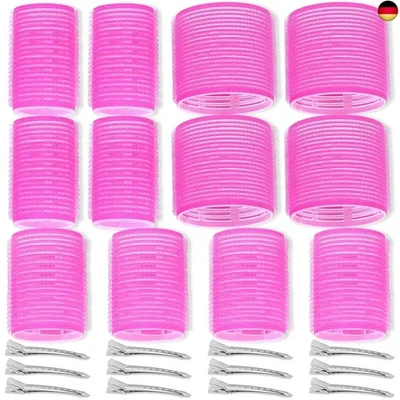 Lockenwickler, selbsthaftend, 24-teiliges Set mit 12 hitzebeständigen  - Bild 1 von 4