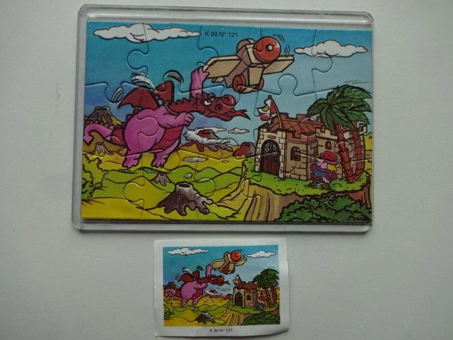 K99 n.121 - Puzzle Ecke / Am Meer / Der rote Drache + BPZ - Bild 1 von 1