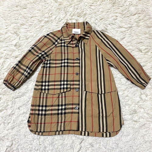 Abito Burberry bambino quadri righe cotone 18M 86cm attuale Londra Inghilterra 80cm