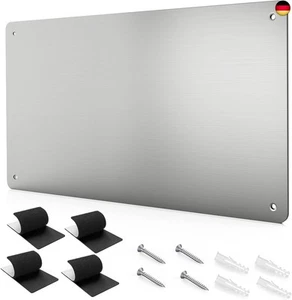 43.5 x 30 cm Edelstahl Metall Magnettafel - Magnetwand zum Anzeigen von - Bild 1 von 6
