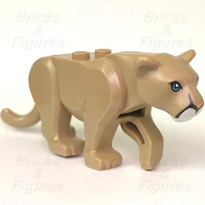LEGO® City Mountain Lion Animal Minifigura Parte Policía Gato Grande 60174 Bronceado Oscuro - Imagen 1 de 5