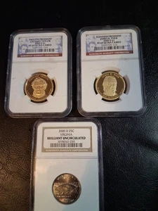 3 Graded Coins - Picture 1 of 4