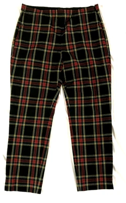 Calça lápis J Crew lã xadrez férias feminina tamanho 8 casual preppy - Imagem 1 de 4