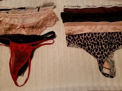 LOTE VICTORIA'S SECRET-DE COLECCIÓN CON EDICIONES NYLON ALGODÓN ENCAJE 10 TANGAS CORTE ALTO TALLA MEDIANA Foto 1 de 4