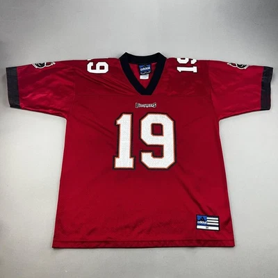 Vintage Tampa Bay Buccaneers Keyshawn Johnson Jersey Mens Medium Adidas NFL 90s - Image 1 of 4