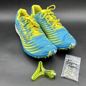 Hoka One One blau gelb Evo XC Spike Laufschuhe F27218F Damengröße 10,5 - Bild 1 von 21