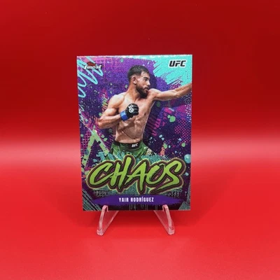 2024 Topps Finest UFC - Chaos Yair Rodriguez #CHA-27 Aqua Glitter Refractor - Image 1 of 2