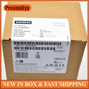 Nuova CPU SIEMENS 6ES7211-1BE40-0XB0 6ES7 211-1BE40-0XB0 SIMATIC S7-1200 1211C - Foto 1 di 3