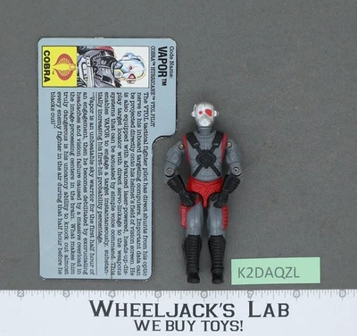 Vapor V1 100% Completo 1990 G.I. Figura de acción vintage de Joe Hasbro Foto 1 de 2