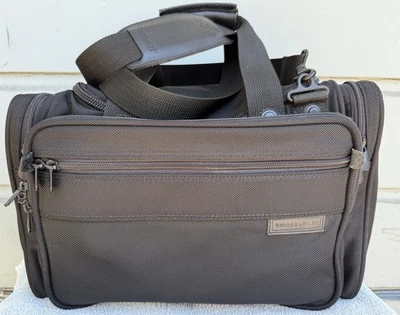 Briggs Riley Black Ballistic Nylon 1121 Duffle Carry On Overnight Travel16x11x11 - Image 1 of 4