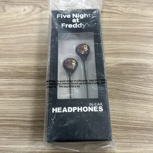 Five Nights At Freddy’s In Ear Bud Earbuds Headphones Black Sealed - Picture 1 of 4