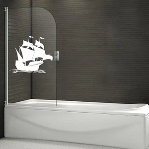ENVÍO PEGATINAS DE PARED Barco alto Pantalla Baño Pegatina CALCOMANÍA DE ARTE DE PARED COTIZACIONES N140 - Imagen 1 de 11
