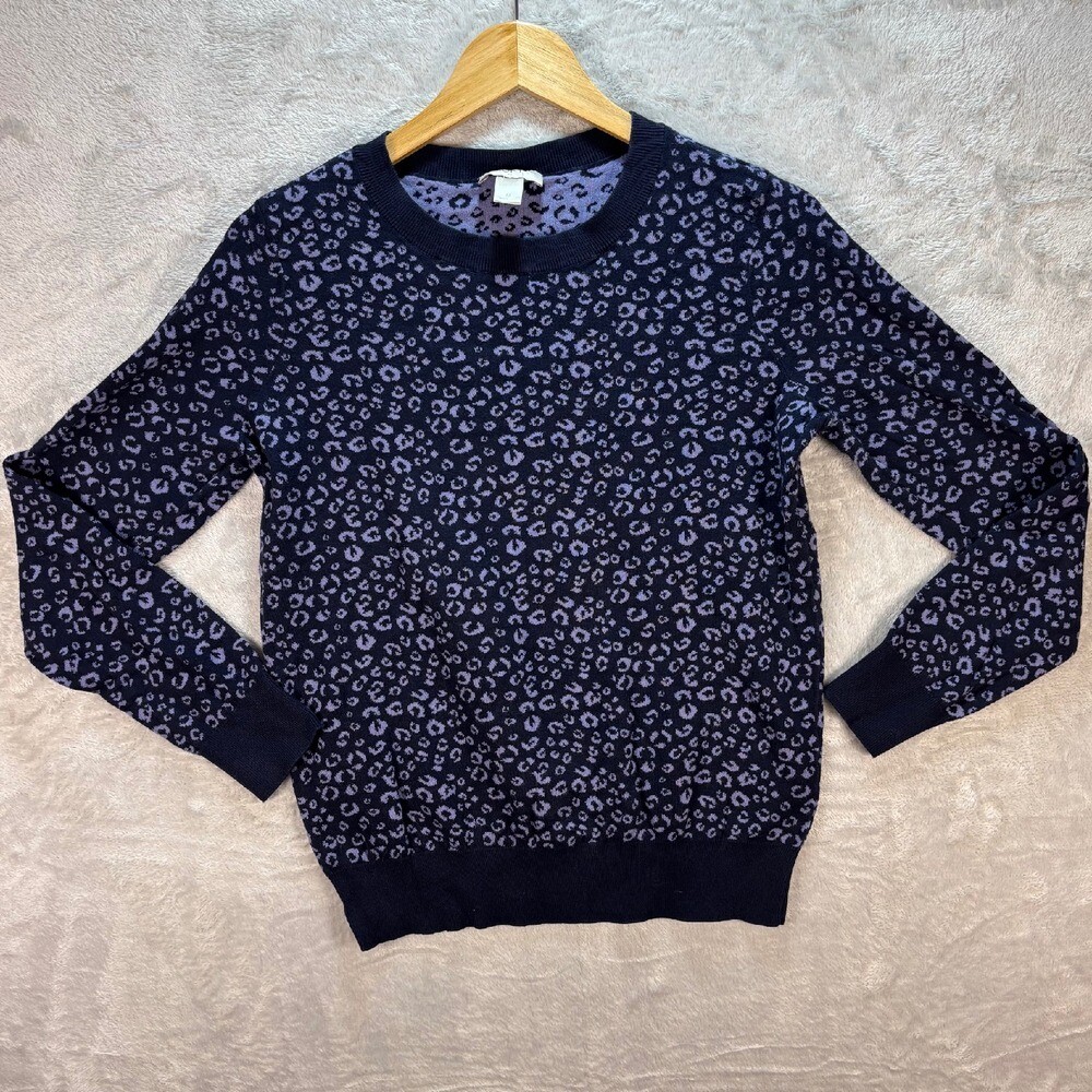 Vintage America Blues Women's Zelda Animal Print Long Sleeve Sweater - Croissant Abstract Color, Cozy Pullover