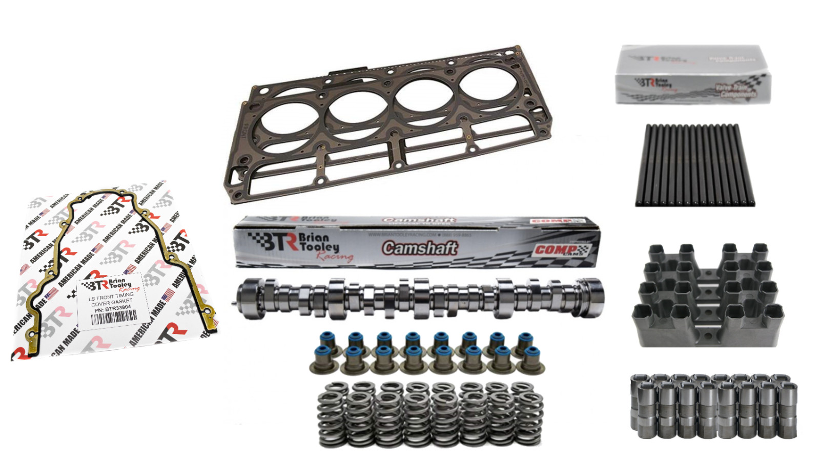 GM LS1 Head Gaskets and Bolts (3 length) + Crow Cams Genuine LS7