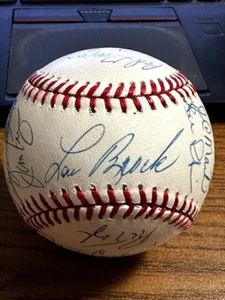 MLB OLD TIMERS 6 SIGNED AUTOGRAPHED BASEBALL! Lou Brock, Ralph Kiner, Freehan! - Picture 1 of 6