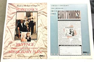 EURYTHMICS/ANNIE LENNOX/REVENGE LP 1986/ÁLBUM 2 PÁGINAS REVISTA ANUNCIO IMPRESO - Imagen 1 de 1