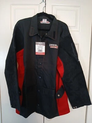 Lincoln Shadow Split Leather Sleeved Welders Welding Jacket K2986 Size XL NWT - Image 1 of 4