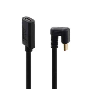 USB C 3.1 Coiled Data Charge Extension Cable | U-Shape Male to Female | 1.2m - Picture 1 of 6