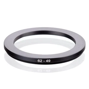RISE(UK) 62mm-49mm 62-49 mm 62 to 49 Step down Ring Filter Adapter black - Picture 1 of 3