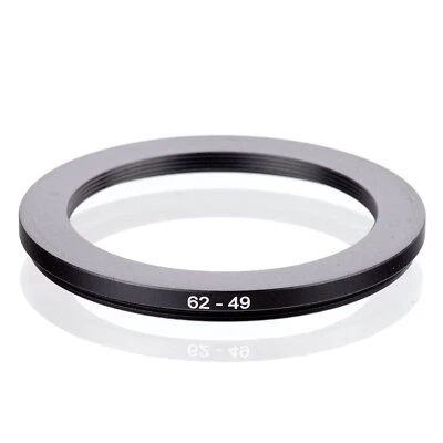 RISE(UK) 62mm-49mm 62-49 mm 62 to 49 Step down Ring Filter Adapter black - Image 1 of 3