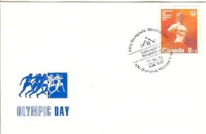 Canada Olympic Games Montreal 1976 postcard with Olympic Weightlifting cancel - Picture 1 of 1