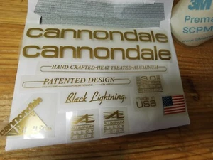 Cannondale Black Lightning 89 90s decal set sticker adesivi autocollant ステッ - Foto 1 di 16