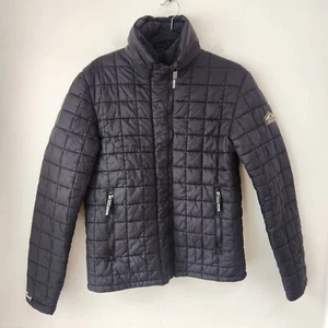 Superdry The Original Superdry Fuji JKT Jacket Black Quilted Puffer Coat Size M - Picture 1 of 12