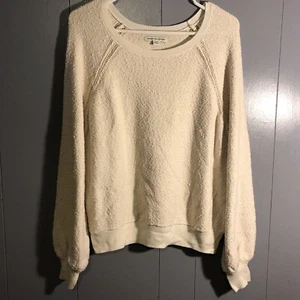 American Eagle Outfitters Women’s Pullover Sweater Size Medium Cream White  - Picture 1 of 7