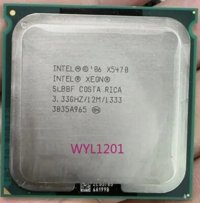 Intel Xeon X5470 LGA775 3.33GHz Quad-Core CPU Processor no need adapter QX9650 - Image 1 of 3