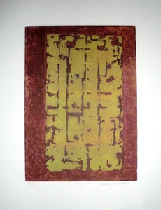 François Houdart gravure originale signée art abstrait abstraction abstract art - Imagen 1 de 1