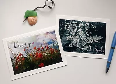 2 Blank Sympathy Cards w/Env's, Beautiful Greeting Card Created & Sold By Artist - Image 1 of 4