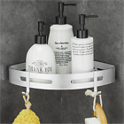 GRICOL Shower Corner Shelf No Drilling Metal Wall Mounted with Stickers Organise