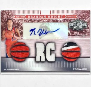 2007-08 Triple Threads Brandan Wright RC Auto Jersey Patch rookie autograph /50 - Picture 1 of 3