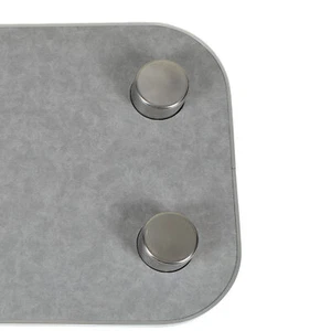 ✈Grey 400x800mm Removable Rectangular Table Solid Wood RV Table Board With 2 Cup - Picture 1 of 12