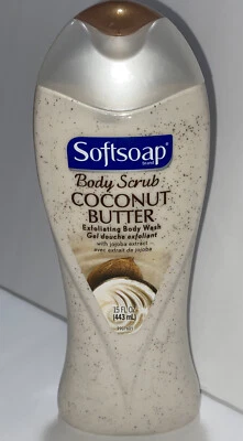 Softsoap Coconut Butter Scrub Exfoliating Body Wash Coconut Oil Extract 15fl Oz - Изображение 1 из 2