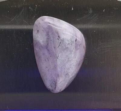 Lavender CHAROITE cabochon Russian gemstone mineral chatoyant jewelry supply - Image 1 of 4