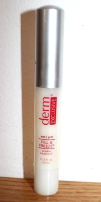 DERM EXCLUSIVE Fill & Freeze Wrinkle Trestment - am | pm - 0.12 fl oz. - SEALED - Image 1 of 2