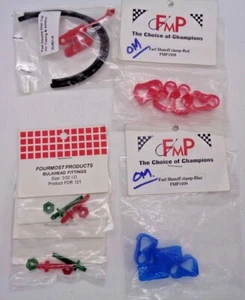 GLOW FUEL SHUT OFF CLAMPS, BULK HEAD FITTINGS ETC NEW QUANTITY OF 5 PACKS - Picture 1 of 4