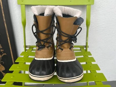 Размер 5 — молодежные ботинки Sorel Yoot коричневые водонепроницаемые кожаные NY 1880-259 - Изображение 1 из 4