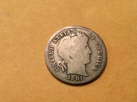1901 S Barber Dime Cover