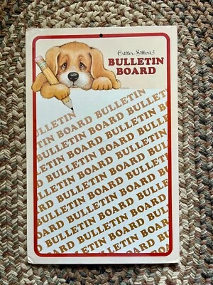 Vintage 80s Morgan Critter Sitters Dog/Puppy Bulletin Board New Unused Sealed - Image 1 of 4