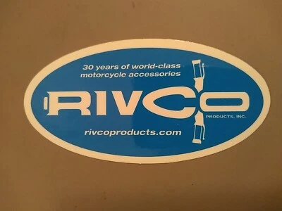 Calcomanía adhesiva Rivco accesorio de motocicleta 30 aniversario logotipo de bicicleta de la vieja escuela Foto 1 de 4