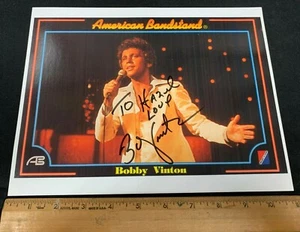 BOBBY VINTON POP SINGER HAND SIGNED AUTO 8X10" AMERICAN BANDSTAND PHOTO W/COA - Picture 1 of 2