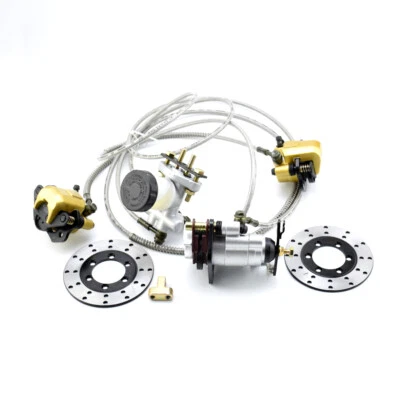 Hydraulic Disc Brake Calipers Pad System 100cc 250cc Quad Dirt Bike Dune Buggy - Image 1 of 4